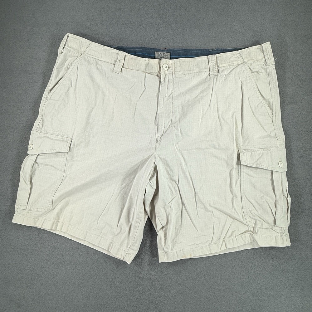 Ocean & Coast Mens Shorts Size 50 Khaki Inseam 9" Pockets Big and Tall Cargo